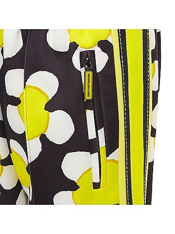Marc Jacobs MARC JACOBS Daisy black white yellow side trim wide leg track pants US0 XS (view 2)