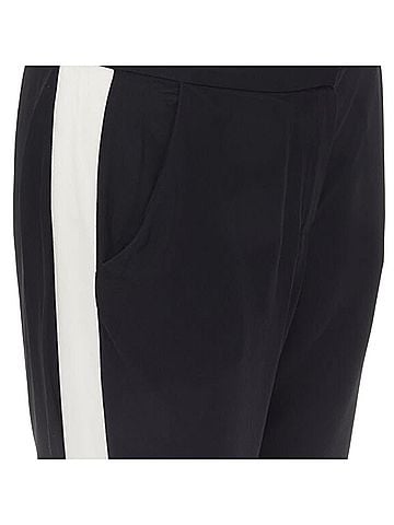Lanvin LANVIN 2013 Alber Elbaz 100% viscose white stripe black trousers FR36 S (view 2)