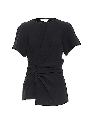 Alexander Wang Alexander Wang drape knot front raglan crew neck top (view 1)