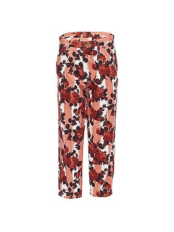 MARNI Marni floral striped print cotton wide leg jeans (view 1)