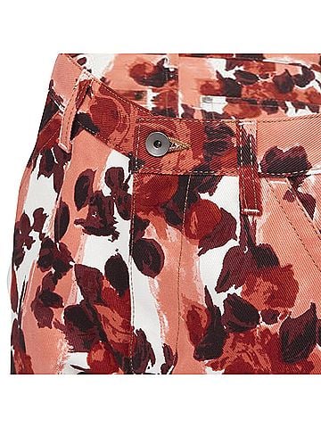 MARNI Marni floral striped print cotton wide leg jeans (view 2)