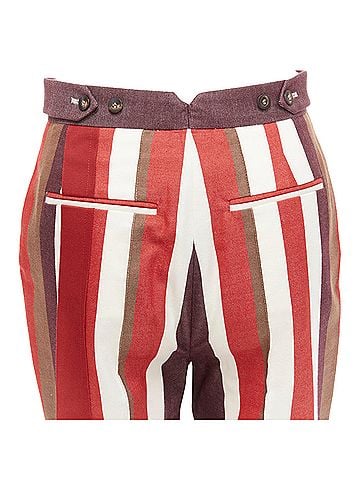 Frenken Enken cotton wool blend graphic stripe wide leg pants (view 2)