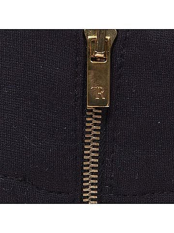 The Row THE ROW black modal cotton dual gold zipper minimal legging pants XSXS (view 2)