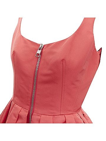 Alexander McQueen Alexander McQueen taffeta zip front dress (view 2)