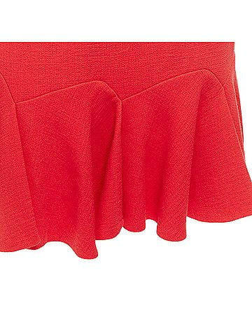 Carven Carven Viscose Virgin Wool Frill Hem Mini Skirt (view 2)