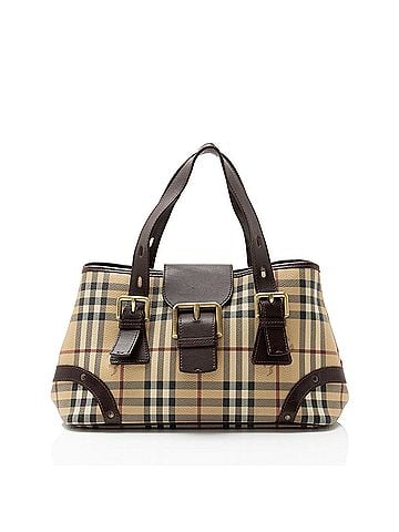 Burberry Burberry Haymarket Check Buckle Satchel (view 1)