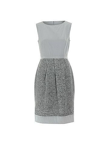Max Mara MAX MARA grey polyamide speckle wool skirt sleeveless work dress US8 FR40 M (view 1)