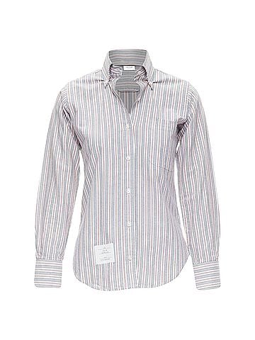 Thom Browne THOM BROWNE 2009 Signature grey red stripe cotton slim fit shirt US0 (view 1)