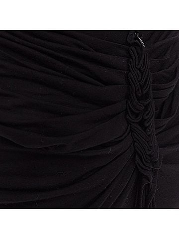 Givenchy GIVENCHY black twist draped waist jersey high pencil midi skirt XS (view 2)