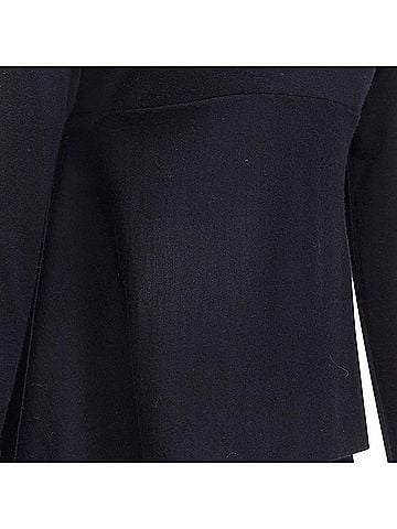 MARNI MARNI black 100% wool asymmetric high low hem crew neck sweater FR38 M (view 2)