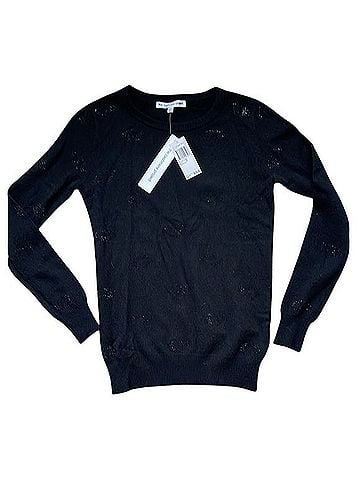 The Cashmere Project Evil Eye Rhinestone Sweater Cashmere Pullover Sweater (view 1)