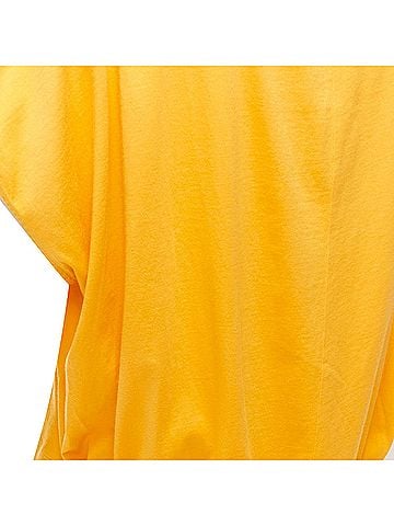 MARNI MARNI mango yellow cotton blue trim ruched sides cap sleeve t-shirt top IT38 XS (view 2)