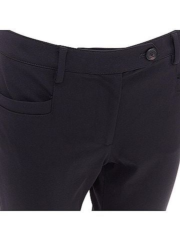 Prada PRADA 2015 black twill horizontal pockets tapered trousers IT40 S (view 2)
