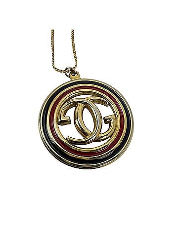 Gucci Gucci Interlocking G Pendant Gold Tone Vintage Necklace (view 1)