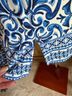 Chaus Floral Blue White Sleeveless Blouse Size XL - photo 4