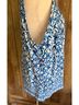 Chaus Floral Blue White Sleeveless Blouse Size XL - photo 5