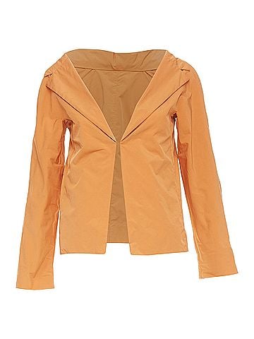 MARNI MARNI orange nylon blend notch lapel single breasted cropped blazer IT36 XXS (view 1)