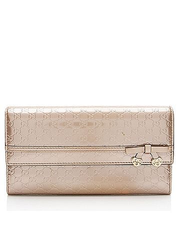 Gucci Gucci Metallic Microguccissima Leather Mayfair Continental Wallet (view 1)