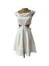 Cinq à Sept 54% Polyester 39% Viscose 7% Elastane 100% Polyester Solid White Cocktail Dress Size 6 - photo 1