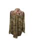 Pilcro Floral Animal Print Camo Multi Color Button-Down Shirt Size M - photo 2