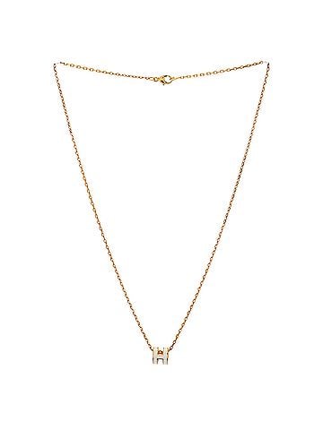 Hermès Pop H Pendant Chain Necklace Metal and Enamel Mini (view 2)