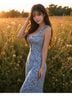 Free People Floral Blue Romper Size XS - photo 3