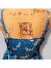 Unique Vintage Print Blue Romper Size M - photo 8