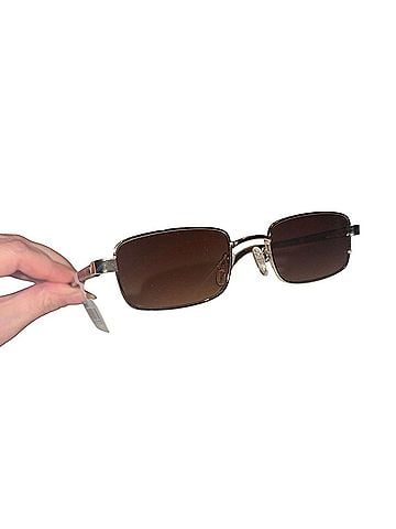 Carolina Lemke Flynn Gold Rectangular Sunglasses (view 2)