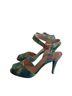 Stuart Weitzman 100% Leather Animal Print Multi Color Heels Size 7 - photo 1
