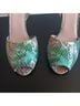 Stuart Weitzman 100% Leather Animal Print Multi Color Heels Size 7 - photo 3