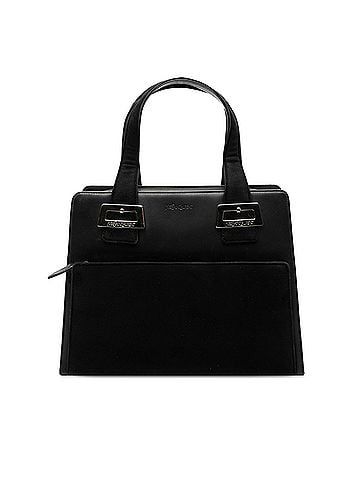 Saint Laurent Leather and Tribute Suede Top Handle Bag (view 1)
