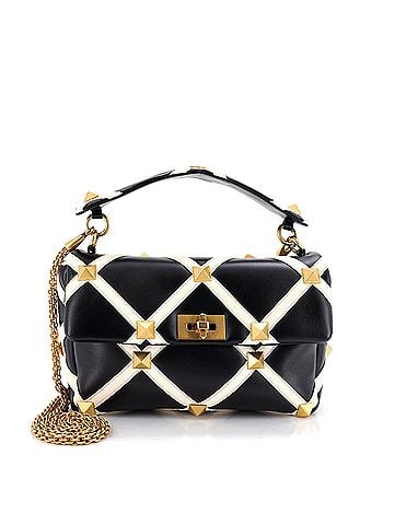 Valentino Garavani Roman Stud Flap Bag Quilted Leather Large (view 1)