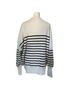 Lillusory Stripes White Black Casual Sweaters Size L - photo 2