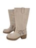 Free People 100% Leather Ivory Boots Size 9 1/2 - photo 2