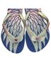 Havaianas Solid Blue Silver Flip Flops Size 11 1/2 - photo 1