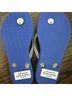 Havaianas Solid Blue Silver Flip Flops Size 11 1/2 - photo 3