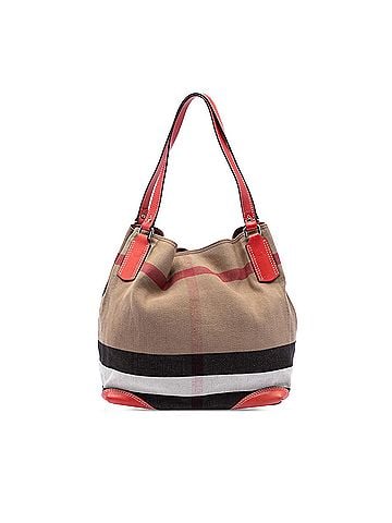 Burberry Mega Check Canvas Maidstone Tote (view 1)