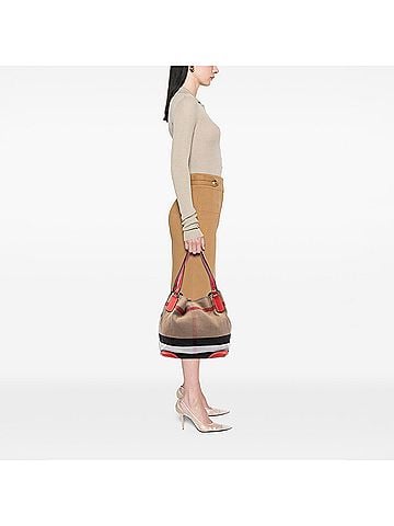 Burberry Mega Check Canvas Maidstone Tote (view 2)