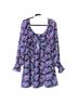 Mi ami 100% Polyester 100% Polyester Floral Multi Color Casual Dress Size S - photo 1