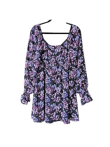 Mi ami Ditsy Floral Long Sleeve Casual Dress (view 2)