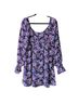 Mi ami 100% Polyester 100% Polyester Floral Multi Color Casual Dress Size S - photo 2