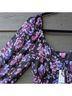 Mi ami 100% Polyester 100% Polyester Floral Multi Color Casual Dress Size S - photo 4