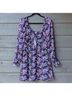 Mi ami 100% Polyester 100% Polyester Floral Multi Color Casual Dress Size S - photo 6