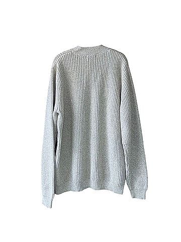 Eddie Bauer 100% Cotton Ribbed Knit Henley Pullover Sweater (view 2)