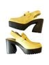 Charlotte Stone 100% Leather Solid Yellow Mule/Clog Size 9 - photo 8