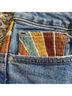 Driftwood Yellow Brown Teal Jeans Size 30 - photo 10
