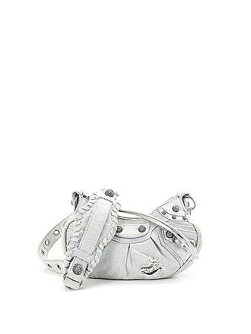 Balenciaga Le Cagole Giant Studs Shoulder Bag Denim with Crystals XS (view 1)