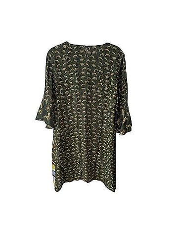 Anthropologie Luisetta Tiger Print Tunic Dress Casual Dress (view 2)