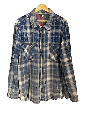 Free People Deconstructed Plaid Jacket (view 1)