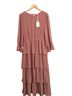 Tea n Rose Solid Pink Casual Dress Size L - photo 1